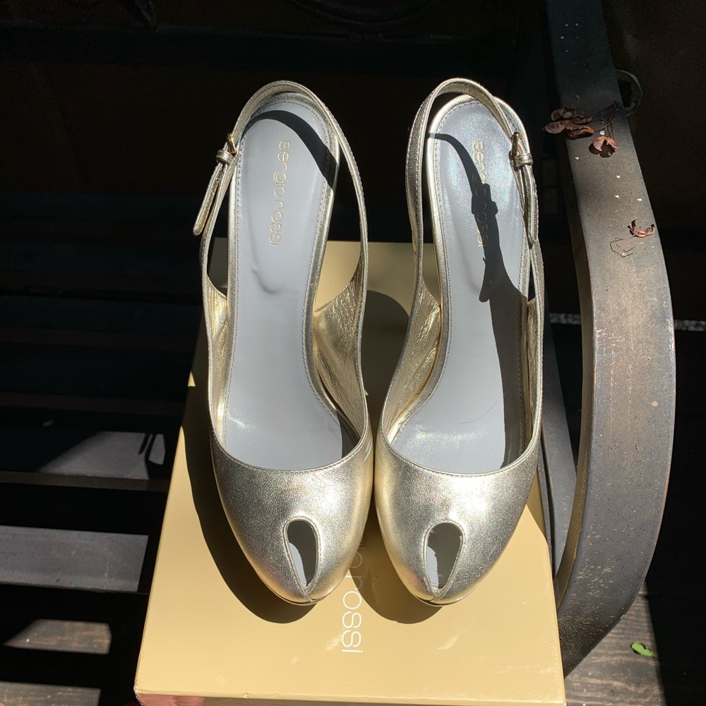 Sergio Rossi sling platforms